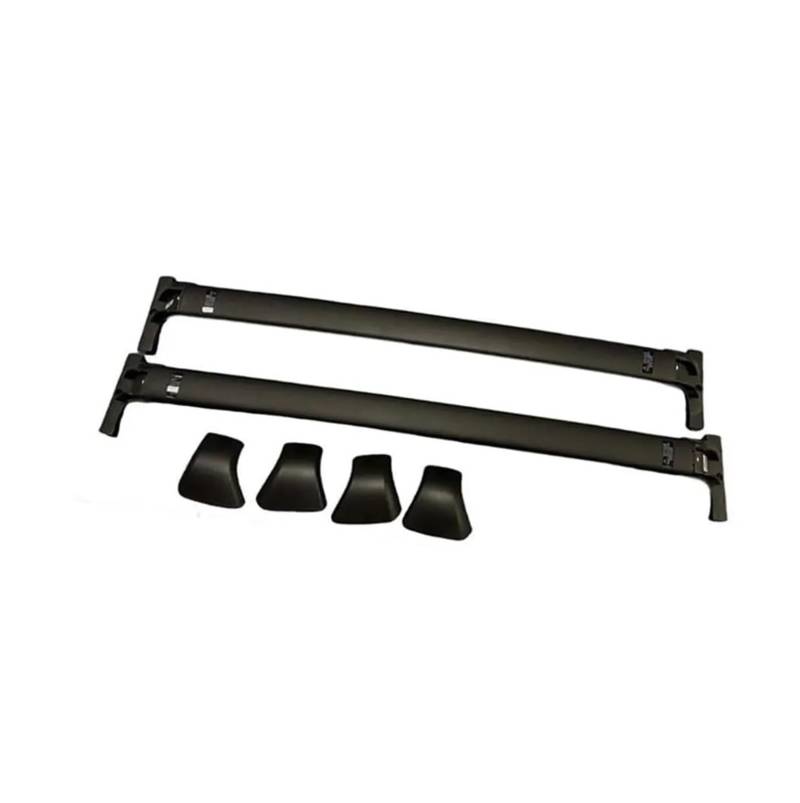 ILQNZCNM Querstangen kompatibel for Toyota Grand Highlander 2023 2024 2025 Querträger-Dachträger-Schienenträger 2 STÜCKE Aluminium-Gepäckträger(Black) von ILQNZCNM