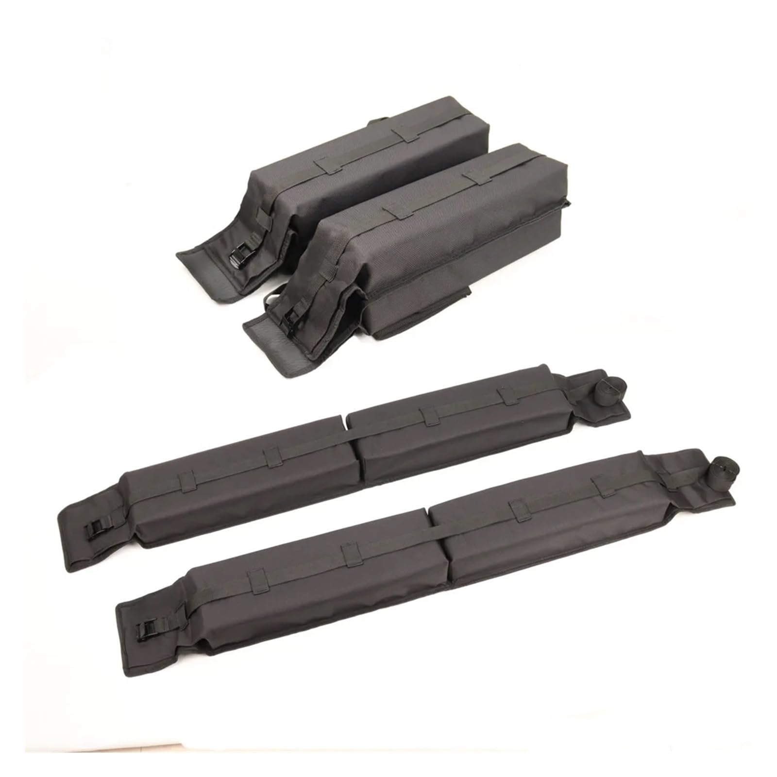 ILQNZCNM Universal-Dachgepäckträger, faltbar, tragbar, Oxford- und PVC-Dachgepäckträger for den Außenbereich, Campingzubehör(Black) von ILQNZCNM