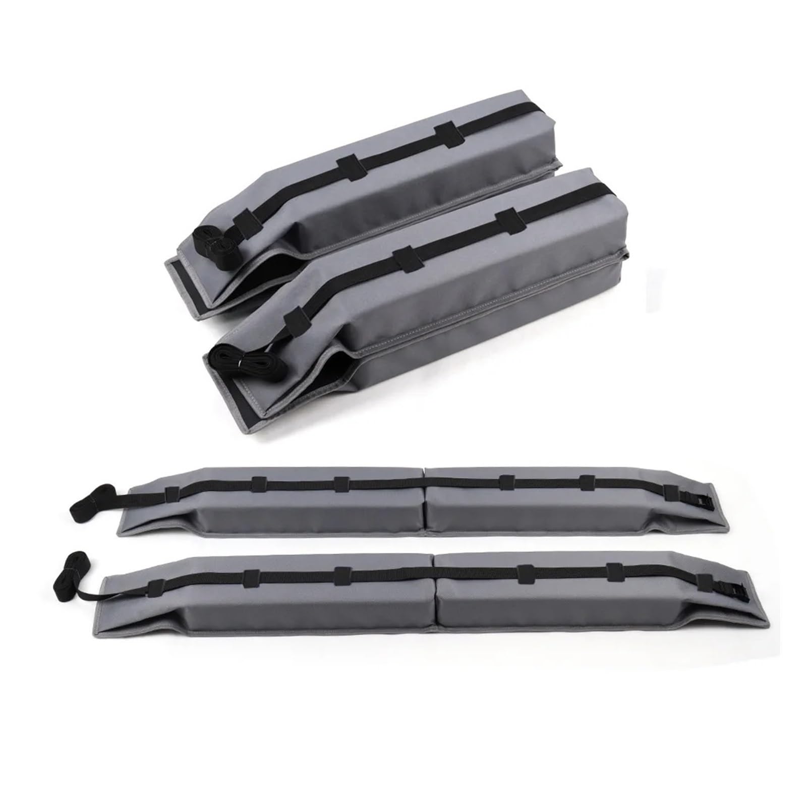 ILQNZCNM Universal-Dachgepäckträger, faltbar, tragbar, Oxford- und PVC-Dachgepäckträger for den Außenbereich, Campingzubehör(Dark Grey) von ILQNZCNM