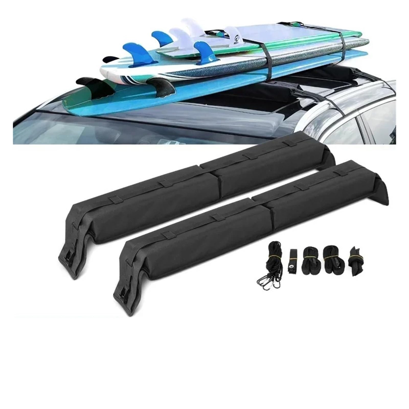 ILQNZCNM Universelle weiche Gepäckträgerpolster for Autodachgepäck, kompatibel mit Kajaks/SUPs/Paddleboards/Kanu/Snowboards/Windsurfing-Auto-Surfbrettträgern, Zubehör ILQNZCNM Universelle weiche Gepäckträgerpolster for Autodachgepäck, kompatibel mit Kajaks/SUPs/Paddleboards/Kanu/Snowboards/Windsurfing-Auto-Surfbrettträgern, Zubehör von ILQNZCNM