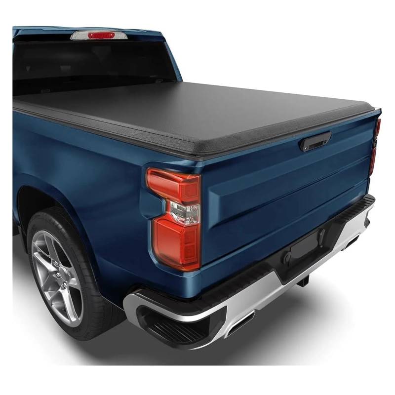 ILQNZCNM Weiche, aufrollbare Ladeflächenabdeckung, kompatibel mit Silverado GMC Sierra 1500 (1999–2013), 2500 3500 HD (1999–2014), 8 FT von ILQNZCNM
