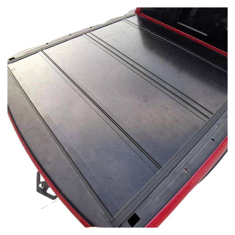 ILQNZCNM wasserdichte, vierfach gefaltete Ladeflächenabdeckung aus Aluminium for Pickups, Harte Ladeflächenabdeckung, kompatibel mit Toyota Tacoma 6,2 Zoll, Bett Tundra 6,5 ​​Zoll von ILQNZCNM