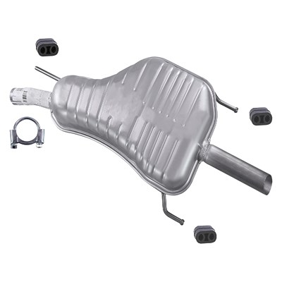 Imasaf Endschalldämpfer + Montagematerial für Opel Imasaf Endschalldämpfer + Montagematerial für Opel von IMASAF