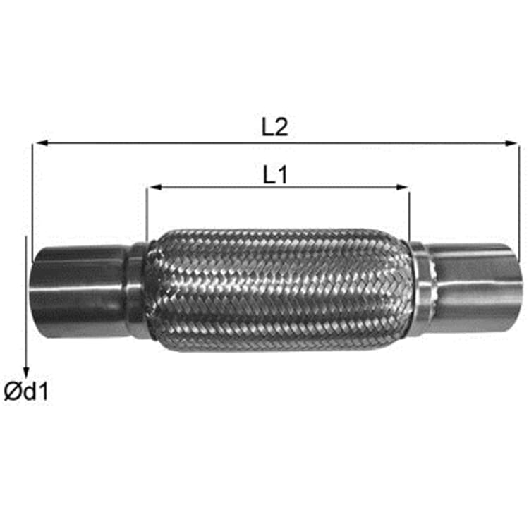 Imasaf Flexrohr m. Anschlussrohr Imasaf Flexrohr m. Anschlussrohr von IMASAF