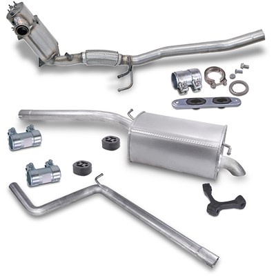 Imasaf Schalldämpfer Set + Dieselpartikelfilter + Montagematerial für VW Imasaf Schalldämpfer Set + Dieselpartikelfilter + Montagematerial für VW von IMASAF