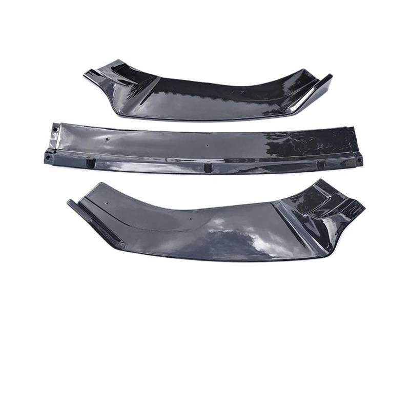 Frontlippe Für VW Für Golf 7 MK7 7,5 R Für GTI Für GTD 14-19 Front Stoßstange Splitter Spoiler Schutz Platte Lip Body Kit Carbon Oberfläche Splitter(Gloss Black) von IMAWUHM