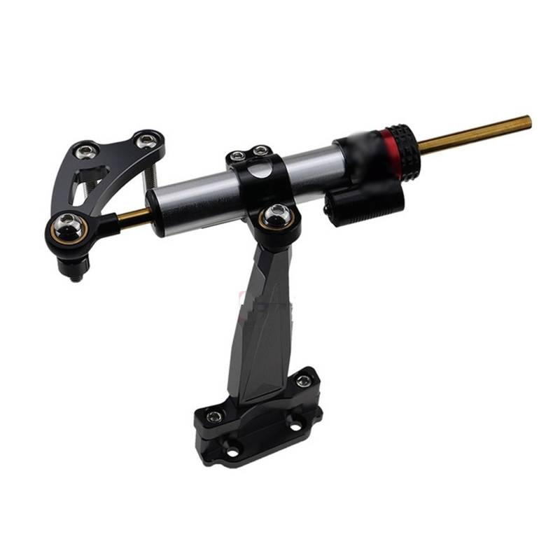 Linear Umgekehrte Stabilisieren Dämpfer Für CB650F Für CB 650F CB650 F 2015 2016 2017 2018 2019 Einstellbare Stabilisator Lenkung Dämpfer Mit Halterung CNC Zubehör(Black 1 Set) von IMAWUHM