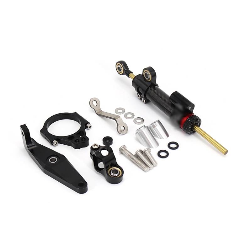Linear Umgekehrte Stabilisieren Dämpfer Für Für XSR900 Für XSR 900 Für Xsr900 2022 2023 Motorrad Carbon Lenkung Dämpfer Stabilisator Dämpfer Halterung Unterstützung Kit(Set 10) von IMAWUHM