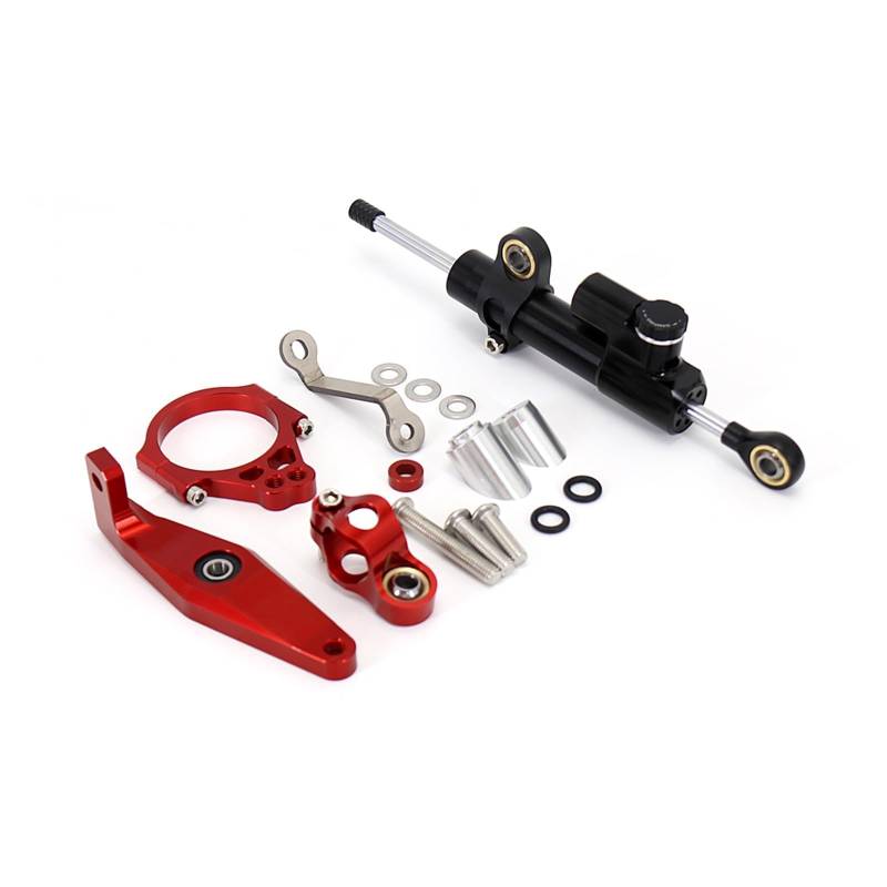 Linear Umgekehrte Stabilisieren Dämpfer Für Für XSR900 Für XSR 900 Für Xsr900 2022 2023 Motorrad Carbon Lenkung Dämpfer Stabilisator Dämpfer Halterung Unterstützung Kit(Set 18) von IMAWUHM