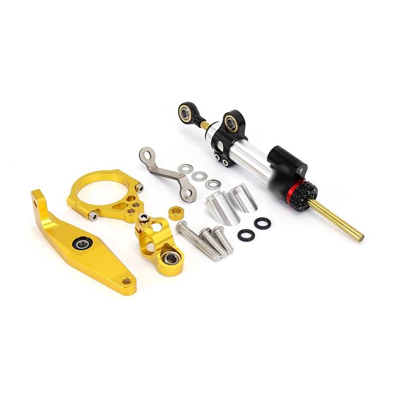 Linear Umgekehrte Stabilisieren Dämpfer Für Für XSR900 Für XSR 900 Für Xsr900 2022 2023 Motorrad Carbon Lenkung Dämpfer Stabilisator Dämpfer Halterung Unterstützung Kit(Set 2) von IMAWUHM