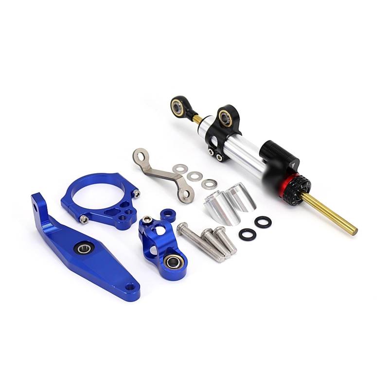 Linear Umgekehrte Stabilisieren Dämpfer Für Für XSR900 Für XSR 900 Für Xsr900 2022 2023 Motorrad Carbon Lenkung Dämpfer Stabilisator Dämpfer Halterung Unterstützung Kit(Set 3) von IMAWUHM