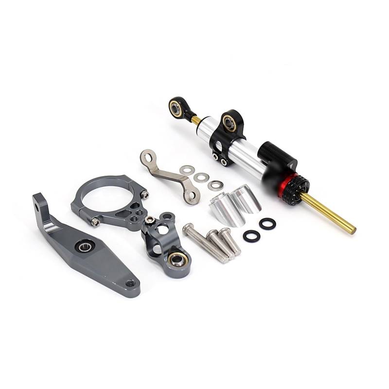 Linear Umgekehrte Stabilisieren Dämpfer Für Für XSR900 Für XSR 900 Für Xsr900 2022 2023 Motorrad Carbon Lenkung Dämpfer Stabilisator Dämpfer Halterung Unterstützung Kit(Set 4) von IMAWUHM