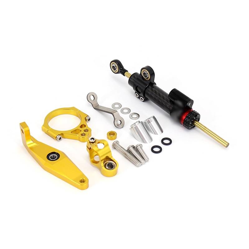 Linear Umgekehrte Stabilisieren Dämpfer Für Für XSR900 Für XSR 900 Für Xsr900 2022 2023 Motorrad Carbon Lenkung Dämpfer Stabilisator Dämpfer Halterung Unterstützung Kit(Set 7) von IMAWUHM