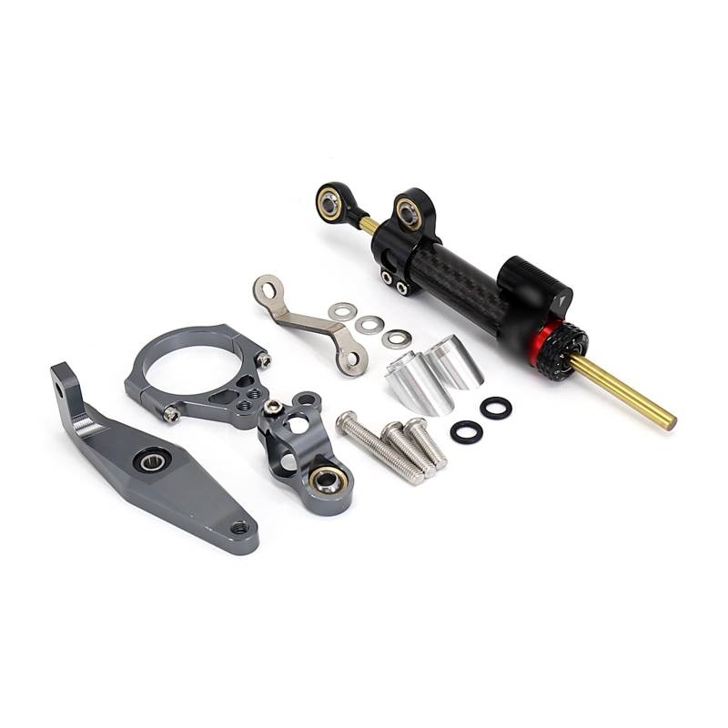 Linear Umgekehrte Stabilisieren Dämpfer Für Für XSR900 Für XSR 900 Für Xsr900 2022 2023 Motorrad Carbon Lenkung Dämpfer Stabilisator Dämpfer Halterung Unterstützung Kit(Set 9) von IMAWUHM