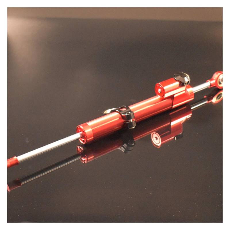 Linear Umgekehrte Stabilisieren Dämpfer Motorrad Lang Kurz CNC Richtung Dämpfer Stabilisator Bar Lenker Balancer Für Fahrrad Motorrad Zubehör Universal(Red Long) von IMAWUHM