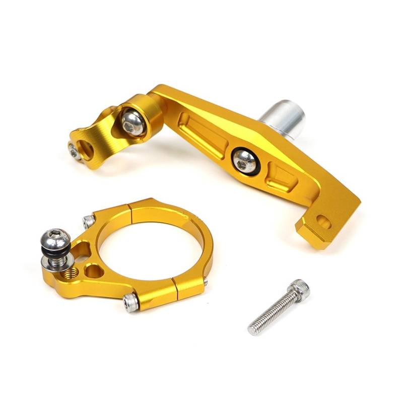 Linear Umgekehrte Stabilisieren Dämpfer Motorrad Lenkung Dämpfer Halterung Stabilisator Unterstützung Für Für MT 09 Für MT09 Für SP 2021 2022 2023 Sicherheit Zubehör(Gold) von IMAWUHM
