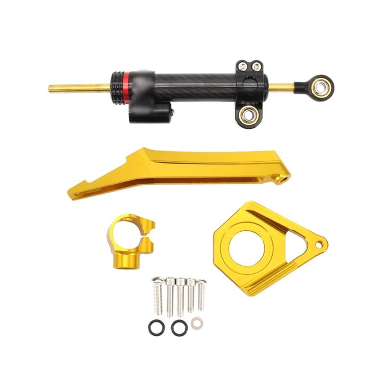 Linear Umgekehrte Stabilisieren Dämpfer Motorrad Lenkungsdämpfer Stabilisator Halterung Voll Für Für YZF R6 Für YZF600 2003 2004 2005 CNC Carbon Faser(L) von IMAWUHM
