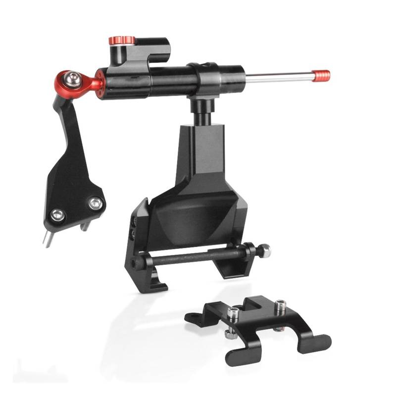 Linear Umgekehrte Stabilisieren Dämpfer Neue CNC Motorrad Lenkung Stabilisieren Dämpfer Halterung Halterung Für Für MT-07 Für MT07 FZ07 FZ-07 2016 2017 2018 Zubehör(Red-Black-Black) von IMAWUHM