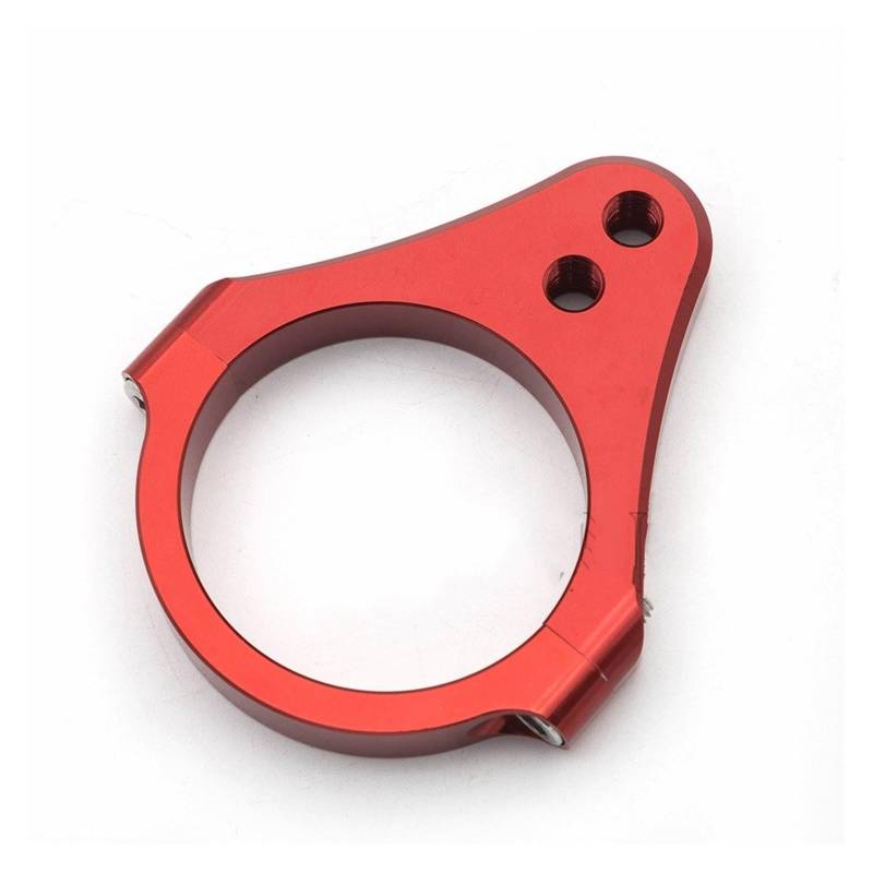 Linear Umgekehrte Stabilisieren Dämpfer Universal Motorrad Racing Motorrad Straße ATV Elektrische Roller 31-54mm Lenkung Dämpfer Halterung Gabel Clamp Unterstützung Halter(RED 50mm) von IMAWUHM