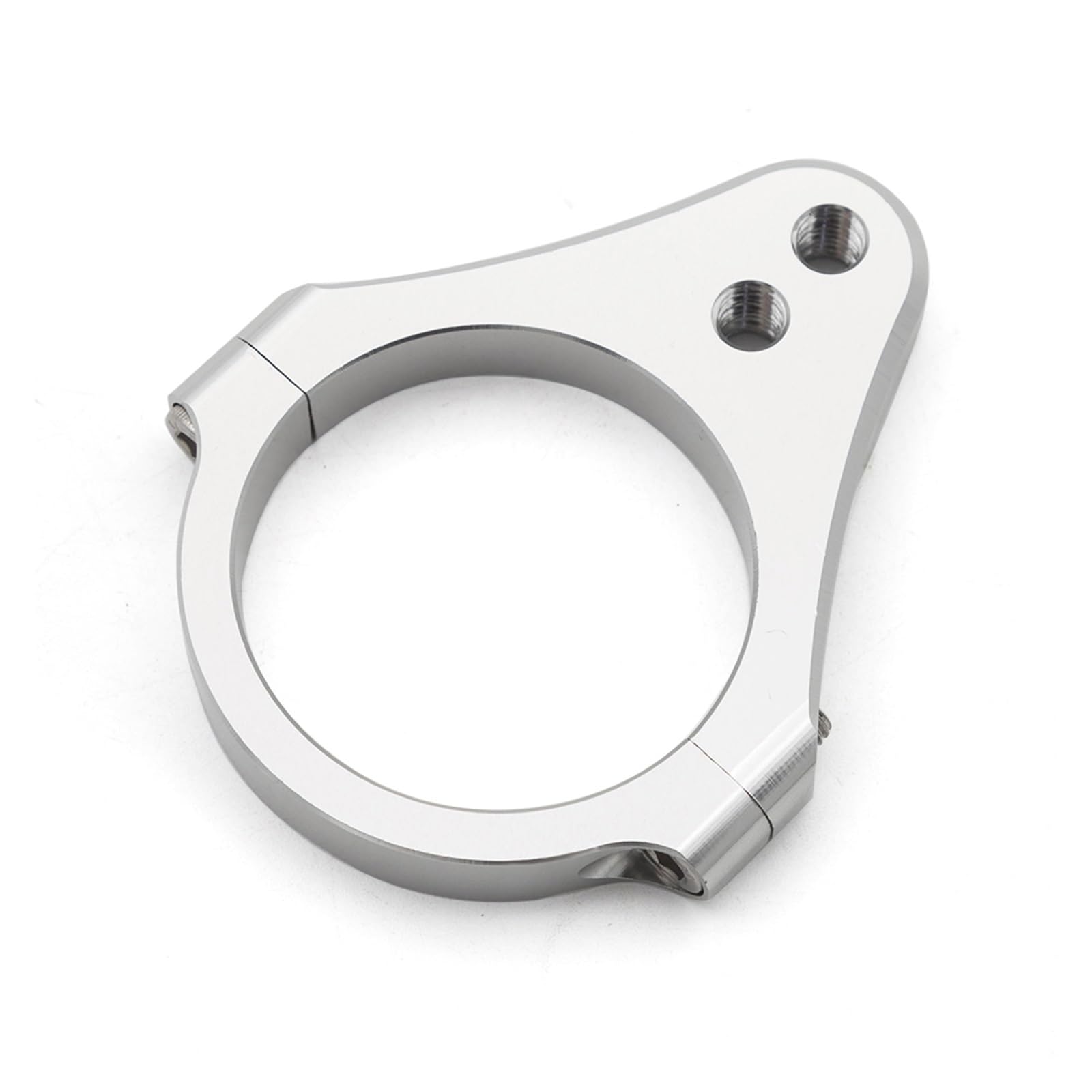 Linear Umgekehrte Stabilisieren Dämpfer Universal Motorrad Racing Motorrad Straße ATV Elektrische Roller 31-54mm Lenkung Dämpfer Halterung Gabel Clamp Unterstützung Halter(Silver 52mm) von IMAWUHM