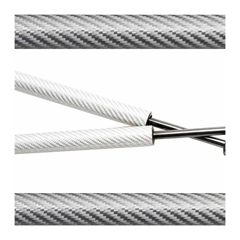 Motorhaubendämpfer Dämpfer Für Subaru Für Legacy BD BG BK 1993-1999 Front Motorhaube Haube Ändern Gas Streben Lift Unterstützung Schock Kolben Absorber Motorhauben Gasfeder(Silver Carbon Fiber) von IMAWUHM