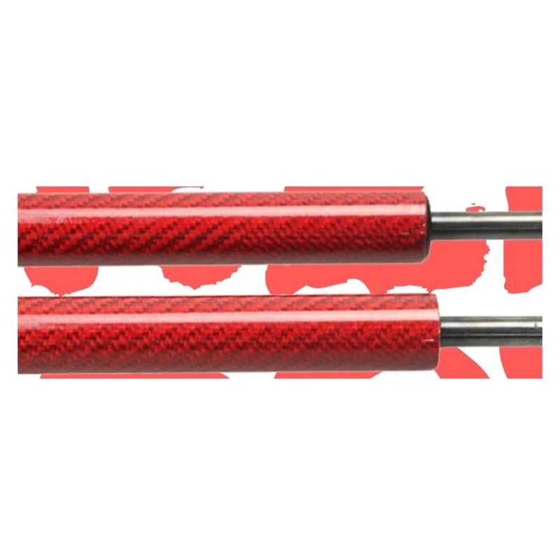 Motorhaubendämpfer Für BYD Yuan Plus Für BYD Atto 3 2021-heute Haubenstreben Gasdämpfer-Hubstützstange Vordere Motorhaubenstütze Komplettes Kit Ohne Bohren Motorhauben Gasfeder(Red Carbon Fiber) von IMAWUHM
