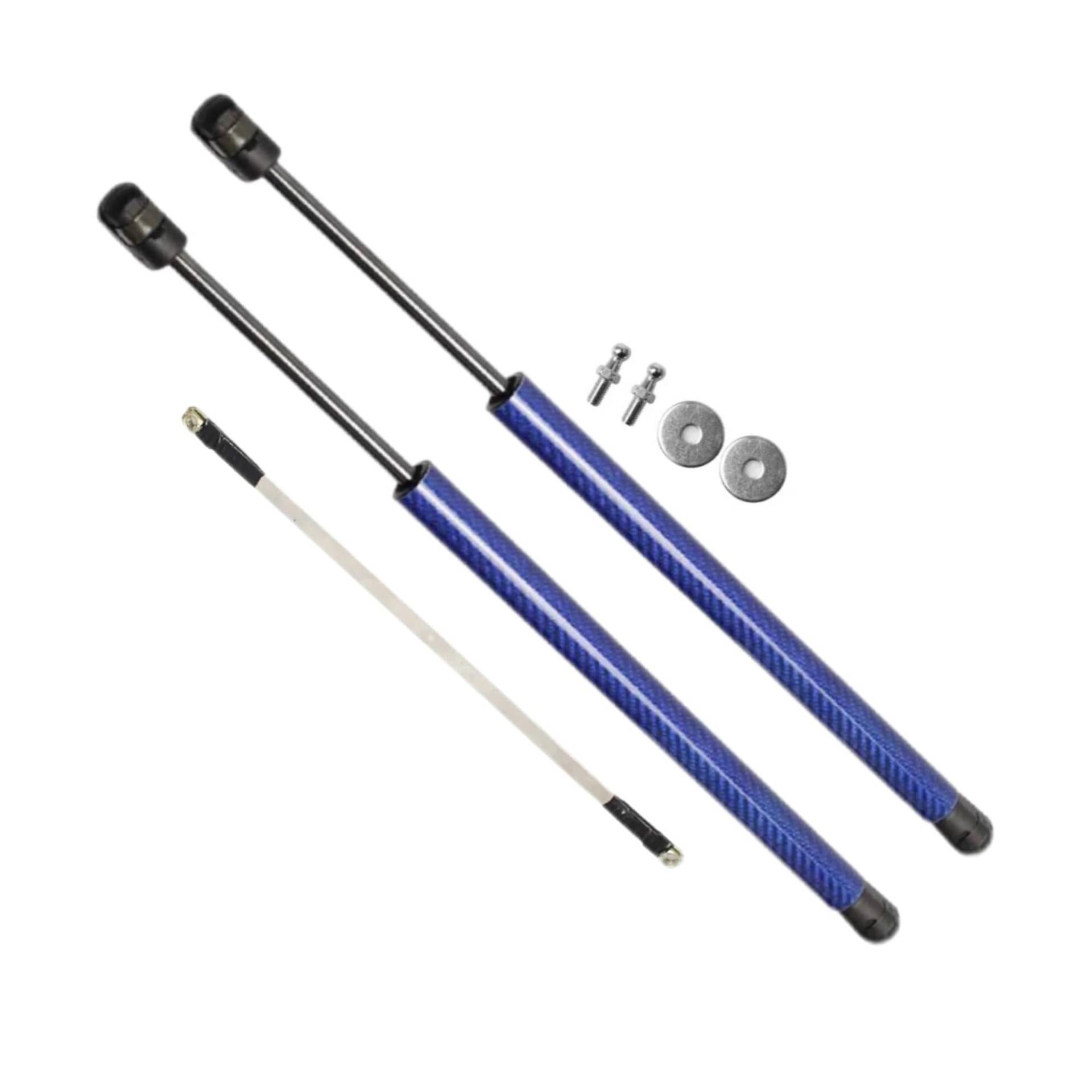 Motorhaubendämpfer Für Benz A-Klasse W176 2013-2018 Fronthaube Motorhaube Ändern Gasdruckfedern Hubstützstangen Stützkolben Stoßdämpfer Absorber Motorhauben Gasfeder(Blue Carbon Fiber) von IMAWUHM
