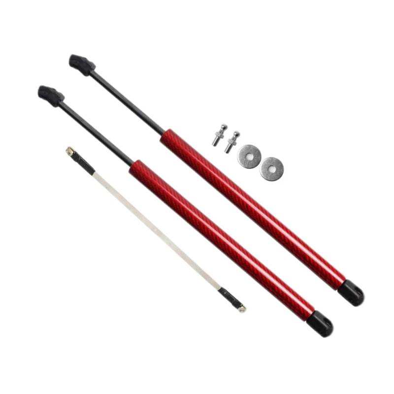 Motorhaubendämpfer Für Benz A-Klasse W176 2013-2018 Fronthaube Motorhaube Ändern Gasdruckfedern Hubstützstangen Stützkolben Stoßdämpfer Absorber Motorhauben Gasfeder(Red Carbon Fiber) von IMAWUHM