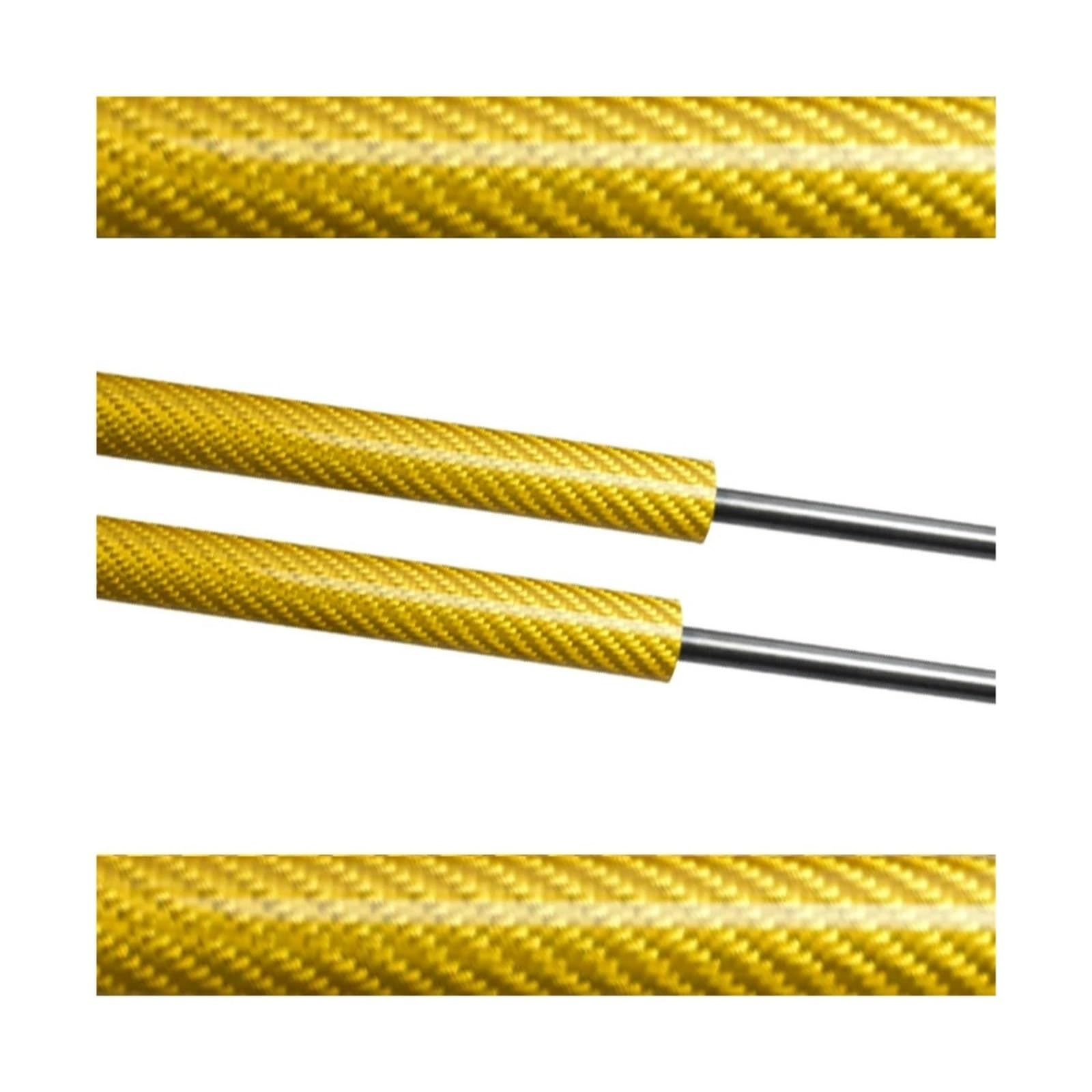 Motorhaubendämpfer Für Benz A-Klasse W176 2013-2018 Fronthaube Motorhaube Ändern Gasdruckfedern Hubstützstangen Stützkolben Stoßdämpfer Absorber Motorhauben Gasfeder(Yellow Carbon Fiber) von IMAWUHM