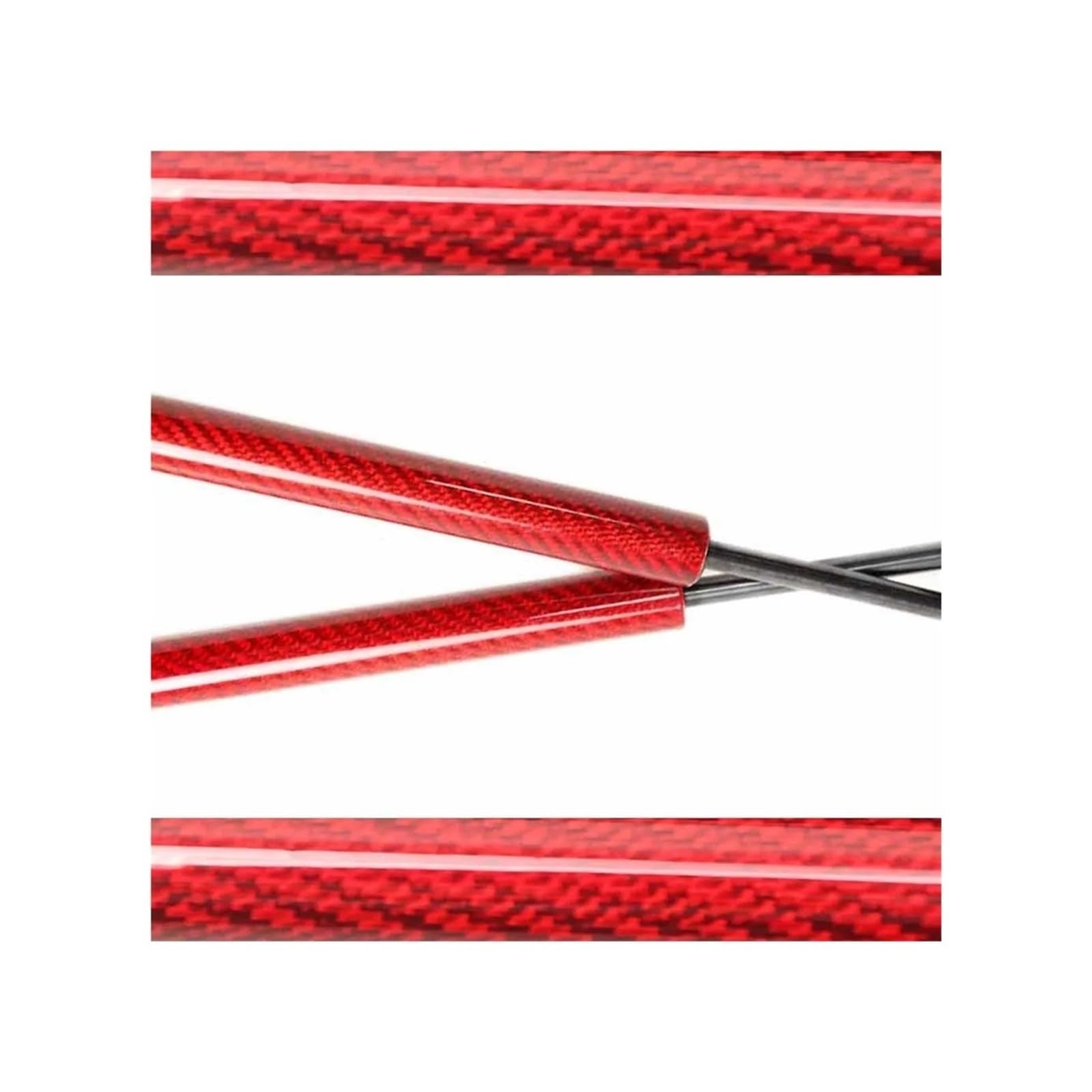 Motorhaubendämpfer Für Benz B-Classe W246 2011-2019 Front Motorhaube Haube Ändern Gas Streben Lift Unterstützung Stoßdämpfer Zubehör Absorber Dämpfer Motorhauben Gasfeder(Red Carbon Fiber) von IMAWUHM