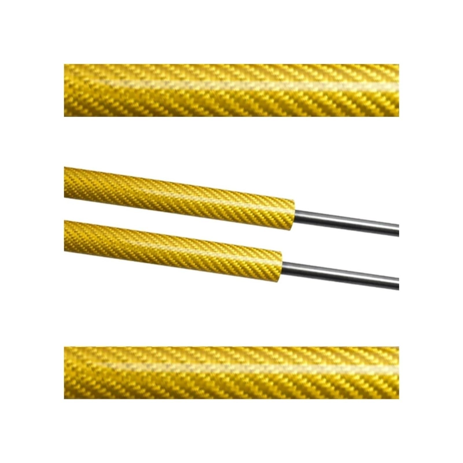 Motorhaubendämpfer Für Benz B-Classe W246 2011-2019 Front Motorhaube Haube Ändern Gas Streben Lift Unterstützung Stoßdämpfer Zubehör Absorber Dämpfer Motorhauben Gasfeder(Yellow Carbon Fiber) von IMAWUHM