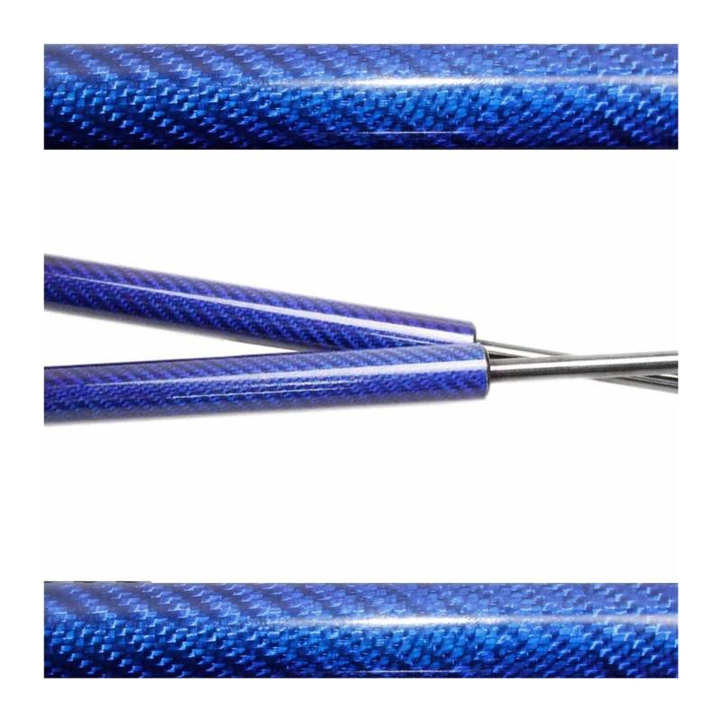 Motorhaubendämpfer Für Civic Mk5 EG EH EJ 1991-1995 Ändern Gas Streben Shock Lift Unterstützt Prop Stange Säule Front Haube Motorhaube Dämpfer Motorhauben Gasfeder(Blue Carbon Fiber) von IMAWUHM