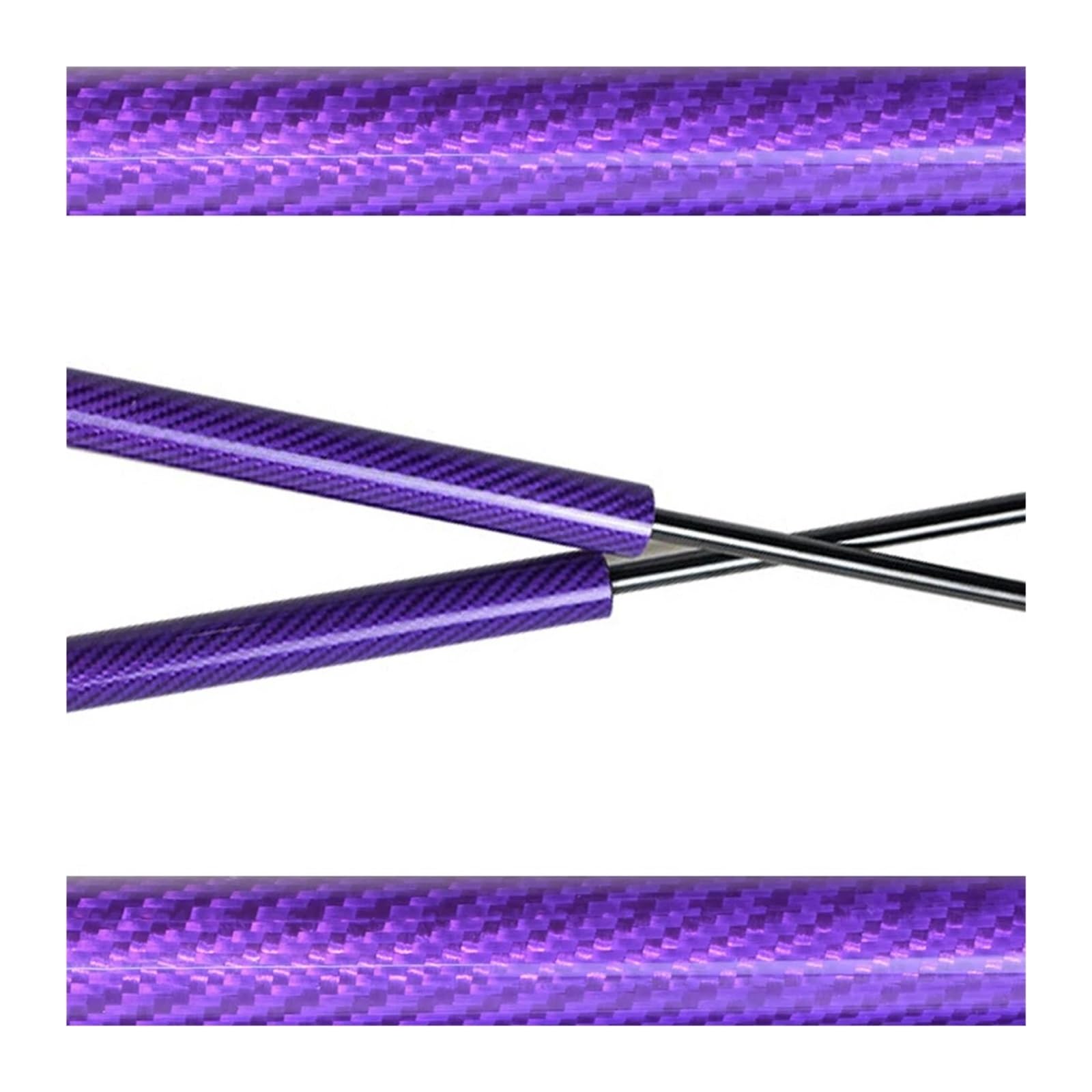 Motorhaubendämpfer Für FIAT Für 500X 2014-2022 Front Motorhaube Haube Gas Frühling Lift Unterstützt Streben Schocks Dämpfer Prop Stange Kolben Absorber Motorhauben Gasfeder(Purple Carbon Fiber) von IMAWUHM