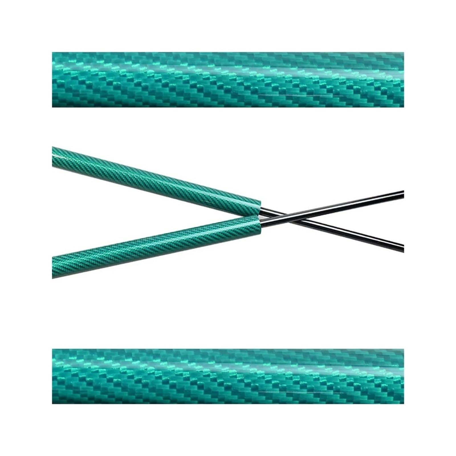 Motorhaubendämpfer Für Jeep Für Renegade (BU/520) 2014-2024 Front Hood Bonnet Modify Gas Struts Lift Support Shock Damper Absorber Piston Rod Prop Motorhauben Gasfeder(Green Carbon Fiber) von IMAWUHM