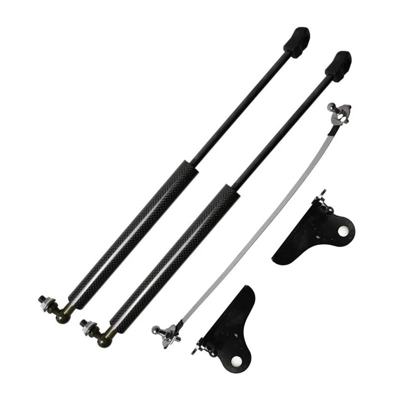 Motorhaubendämpfer Für Mazda CX30 2019 2020 2021 2022 2023 2024 2025 Front Bonnet Hood Lift Unterstützung Schocks Dämpfer Kolben Quellen Ändern Gas Streben Motorhauben Gasfeder(Black Carbon Fiber) von IMAWUHM