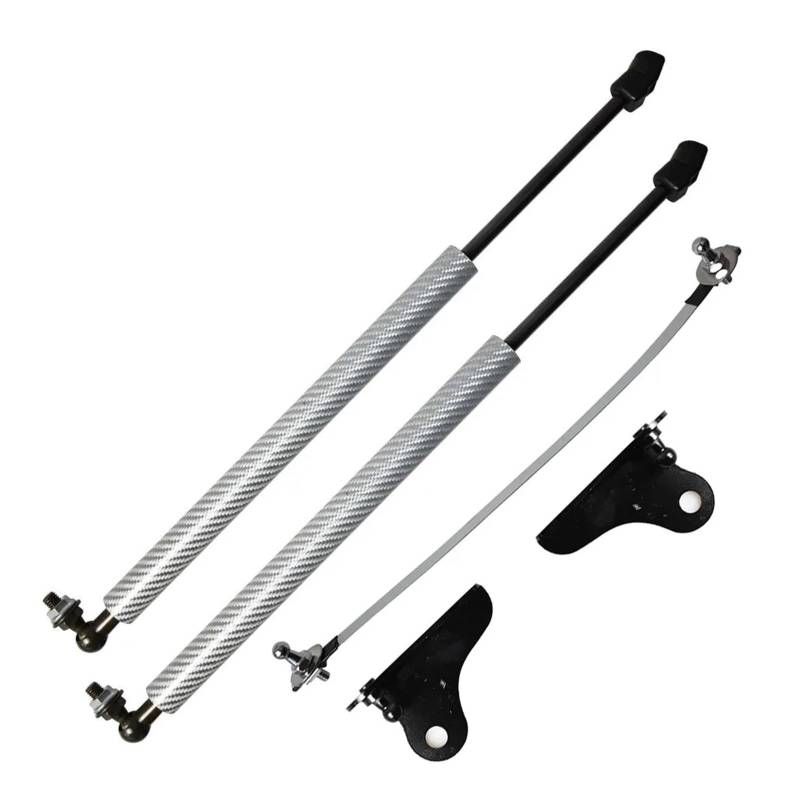 Motorhaubendämpfer Für Mazda CX30 2019 2020 2021 2022 2023 2024 2025 Front Bonnet Hood Lift Unterstützung Schocks Dämpfer Kolben Quellen Ändern Gas Streben Motorhauben Gasfeder(Silver Carbon Fiber) von IMAWUHM