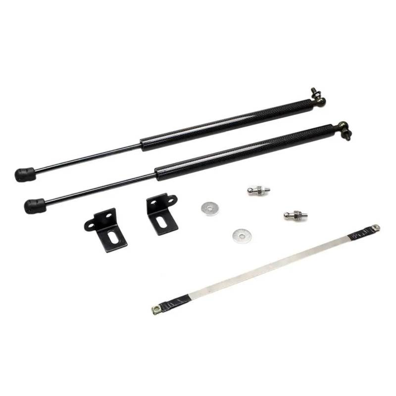 Motorhaubendämpfer Für Mazda CX8 Für CX-8 KG 2018-2025 Front Motorhaube Lift Unterstützung Gas Frühling Stoßdämpfer Prop Rod Absorber Kolben Haube Streben Motorhauben Gasfeder(Black Carbon Fiber) von IMAWUHM