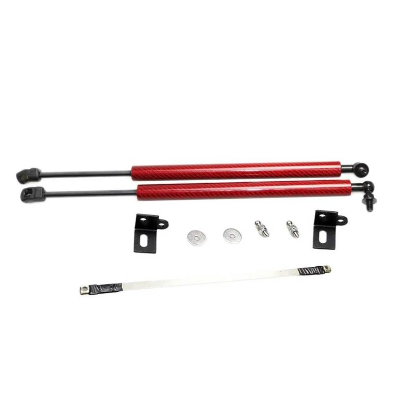 Motorhaubendämpfer Für Mazda CX8 Für CX-8 KG 2018-2025 Front Motorhaube Lift Unterstützung Gas Frühling Stoßdämpfer Prop Rod Absorber Kolben Haube Streben Motorhauben Gasfeder(Red Carbon Fiber) von IMAWUHM