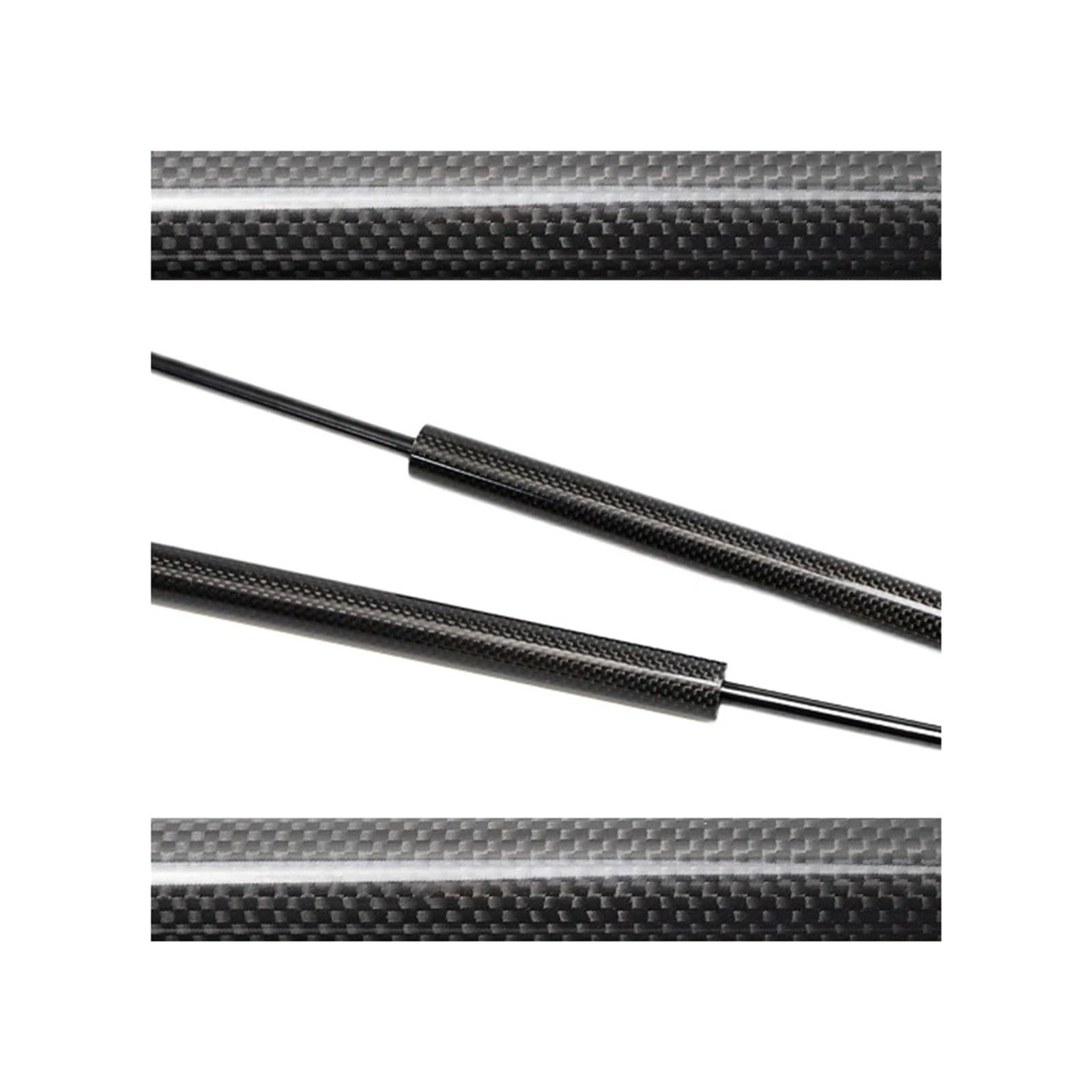Motorhaubendämpfer Für Nissan Für X-Trail T33 Für Rogue 2021 2022 2023 2024 Front Motorhaube Haube Gas Streben Lift Unterstützung Stoßdämpfer Absorber Motorhauben Gasfeder(Black Carbon Fiber) von IMAWUHM
