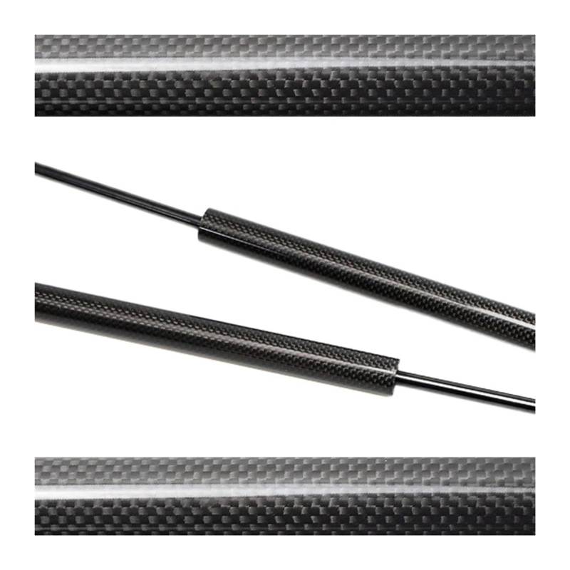 Motorhaubendämpfer Für Pathfinder R50 1995-2004 Für Terrano Für Infiniti QX4 Front Hood Bonnet Gas Streben Shock Dämpfer Prop Bar Lift Unterstützt Motorhauben Gasfeder(Black Carbon Fiber) von IMAWUHM