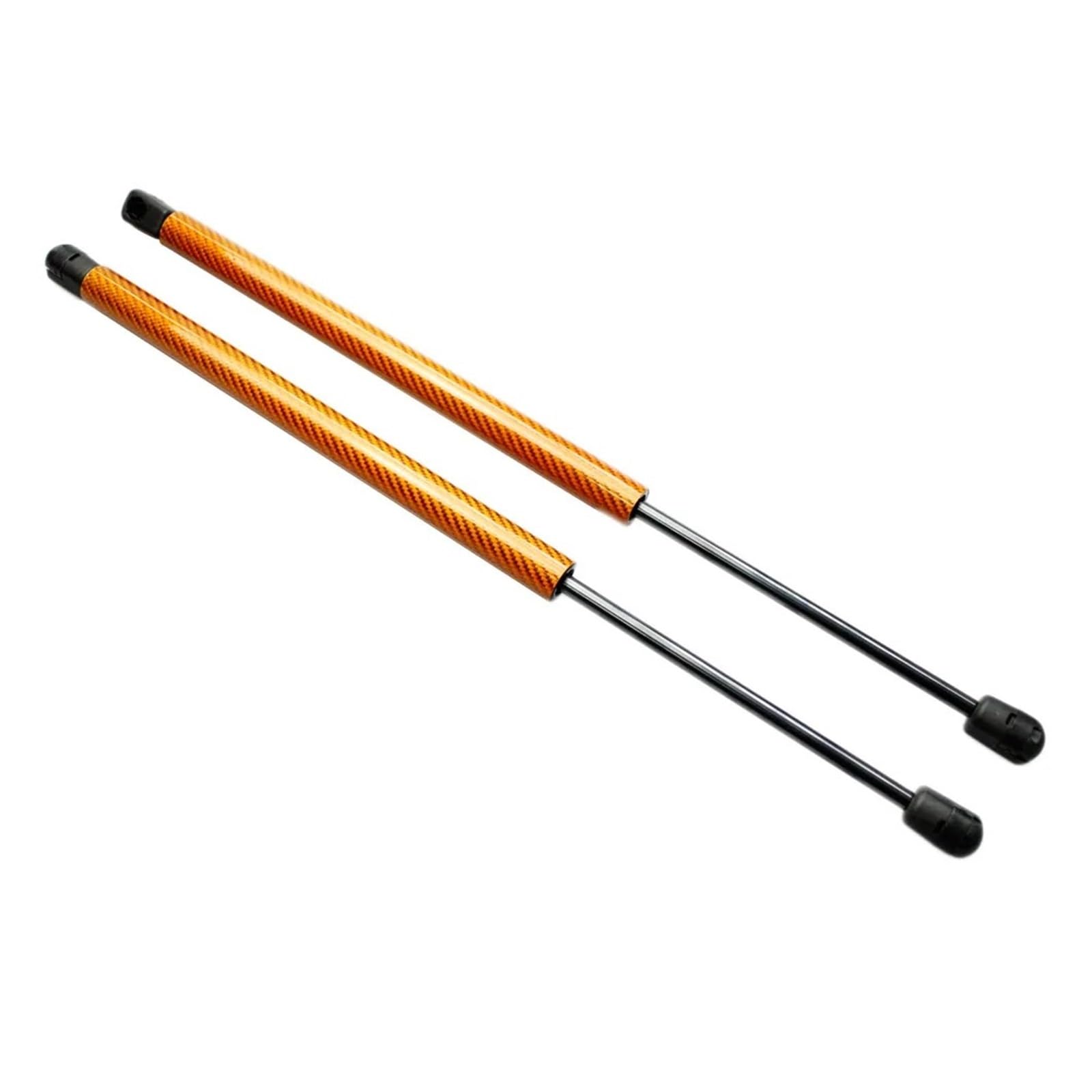 Motorhaubendämpfer Für SEAT Für Leon MK2 1P 2005-2012 Front Motorhaube Modifizieren Gasdruckfedern Kolbenhubstützen Stoßdämpfer Absorber Prop Zubehör Motorhauben Gasfeder(Orange Carbon Fiber) von IMAWUHM