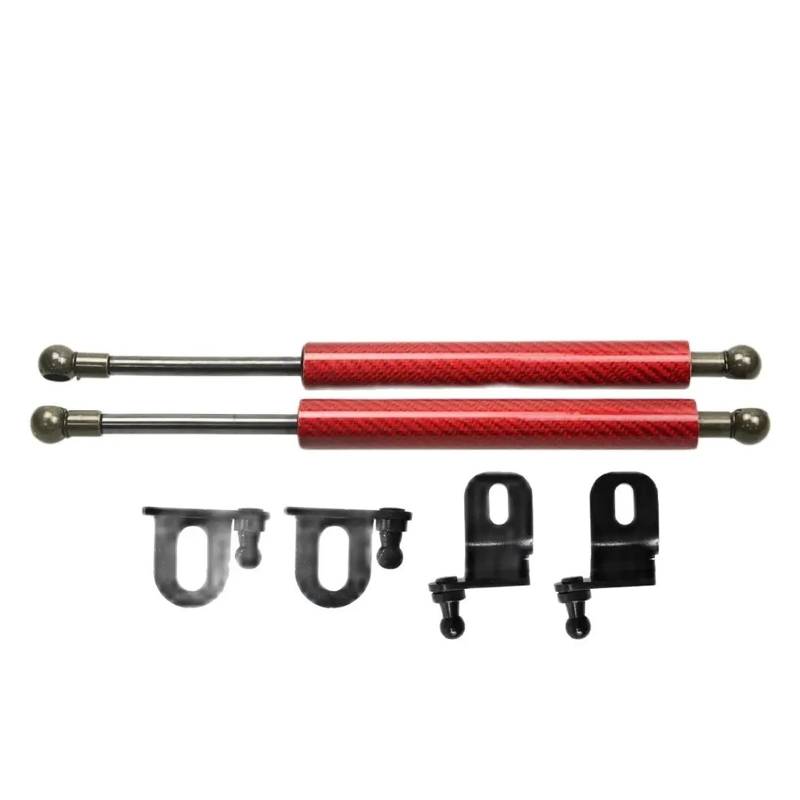 Motorhaubendämpfer Für Toyota Für Prius XW30 2009-2015 Frontmotor Motorhaube Ändern Gasdruckfedern Hubunterstützung Carbonfaser-Stoßdämpfer Kolbenstangen Haubendämpfer Motorhauben Gasfeder(Red Carbon von IMAWUHM