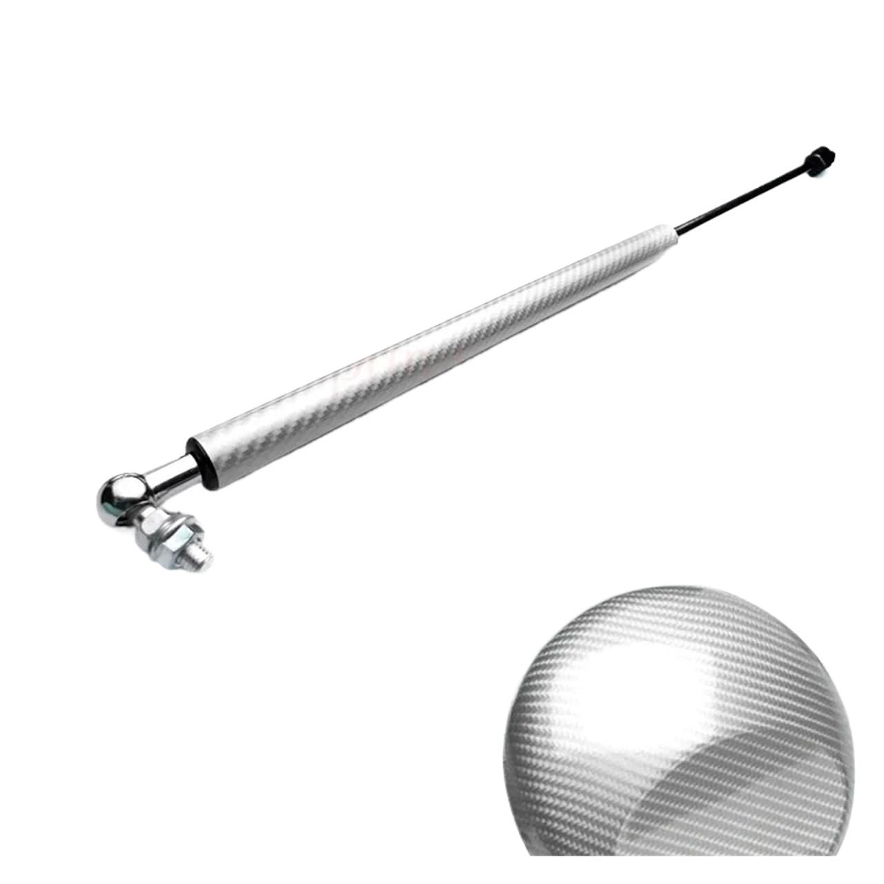 Motorhaubendämpfer Für VW Für Passat B8 2017 2018 2019 2020 2021 2022 2023 2024 Refit Motorhaube Haube Gas Shock Hubstreben Bars Unterstützung Stange Zubehör Motorhauben Gasfeder(Carbon Silver) von IMAWUHM