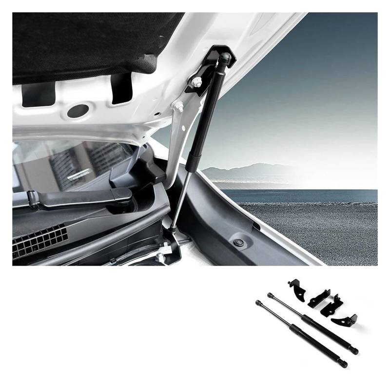 Motorhaubendämpfer Haube Dämpfer Für Subaru Für Impreza 2018 2019 2020 2021 2022 2023 2024 Front Motorhaube Ändern Gas Streben Lift Unterstützt Auto RHD LHD Motorhauben Gasfeder(Schwarz) von IMAWUHM