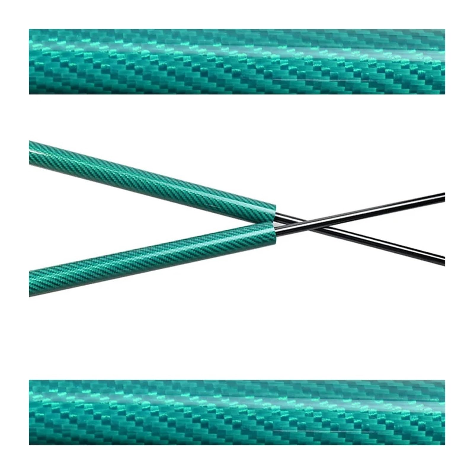 Motorhaubendämpfer Hubstützenstreben Für Prelude BB5 BB6 BB7 BB8 BB9 1997-2001 Fronthaube Motorhaube Modifizierung Gasfeder Carbon Fiber Rod Shocks Motorhauben Gasfeder(Green Carbon Fiber) von IMAWUHM
