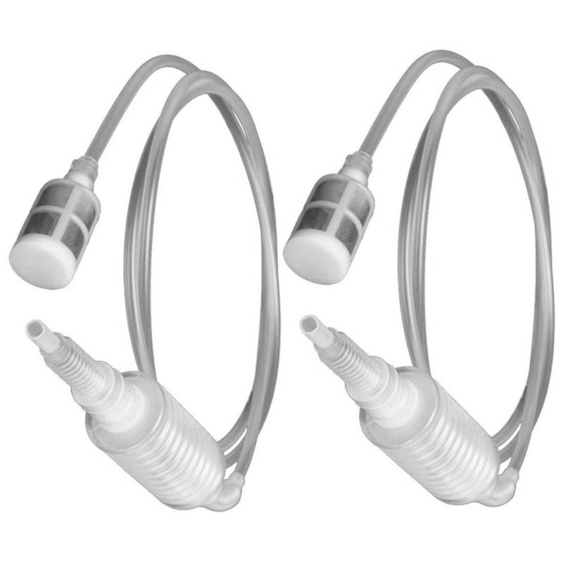 IMIKEYA 2Stücke Siphonpumpen Handpumpe mit Filter für Benzin Öl und Wasser Selbstansaugend für Notübertragungen und Vielseitige Anwendungen von IMIKEYA