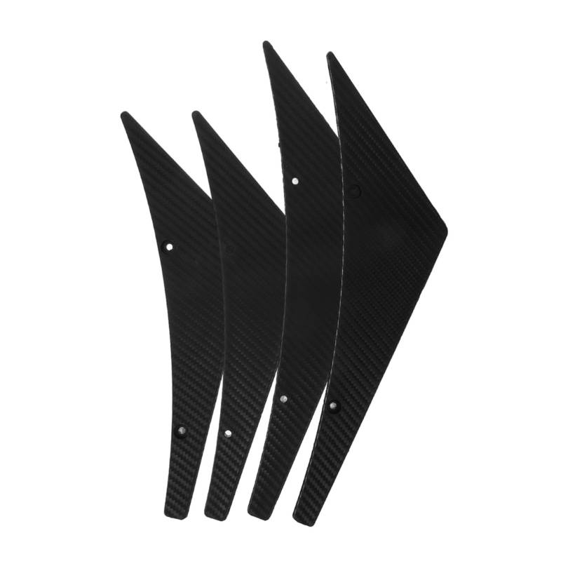 IMIKEYA 4Stücke Auto Frontspoiler Canards Carbon Textur Spoilerflügel Für Verbesserten Abtrieb Und Stabilität Für Hohe Geschwindigkeiten Und Dynamischen Look von IMIKEYA