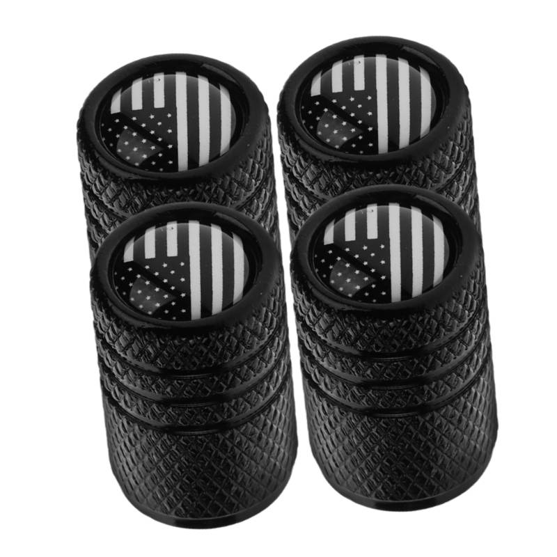 IMIKEYA 4Stücke Ventilschaftkappen Für Autoreifen Amerikanischer Flagge Kompatibel Mit Meisten Fahrzeugmodellen Schützt Ventilkern von IMIKEYA