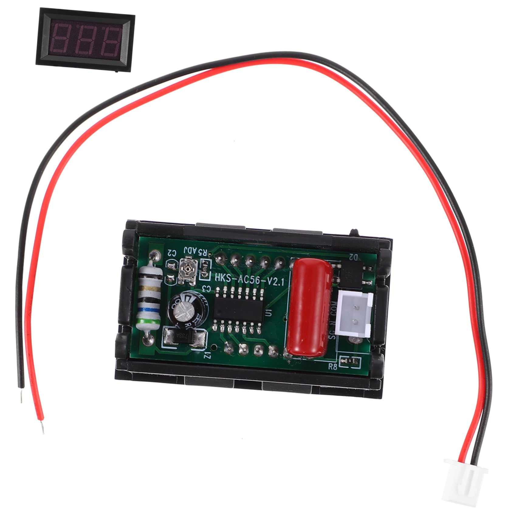 IMIKEYA 500V Digitales Ac Voltmeter Praktischer Draht Spannungsprüferkopf Präzise Messung für Motorradbatterie Einfache Installation Langlebig und Temperaturbeständig IMIKEYA 500V Digitales Ac Voltmeter Praktischer Draht Spannungsprüferkopf Präzise Messung für Motorradbatterie Einfache Installation Langlebig und Temperaturbeständig von IMIKEYA