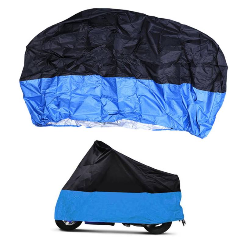IMIKEYA Regenfisch -sonnenschutzautoabdeckung Regenfeste Motorradabdeckung Motorrad Motorrad Outdoor-Indoor-motorradabdeckung Motorrad Regen Motorradabdeckung Für Regen Schmutz Blue von IMIKEYA